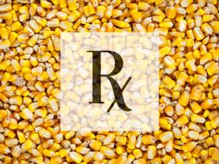 corn with Rx symbol
