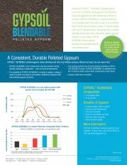 Gypsoil Blendable fact sheet