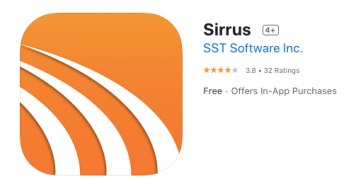 Screenshot of Sirrus from App store