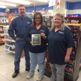 Isle Staff with safety award